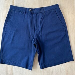 Criquet Men's Flat Front Shorts - Deep Blue